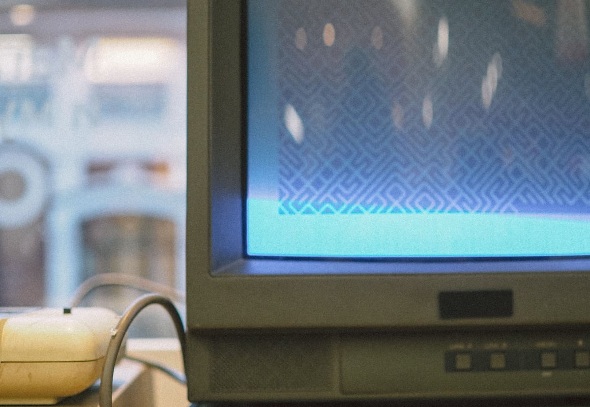 Vintage computer terminal representing ageing platform architecture