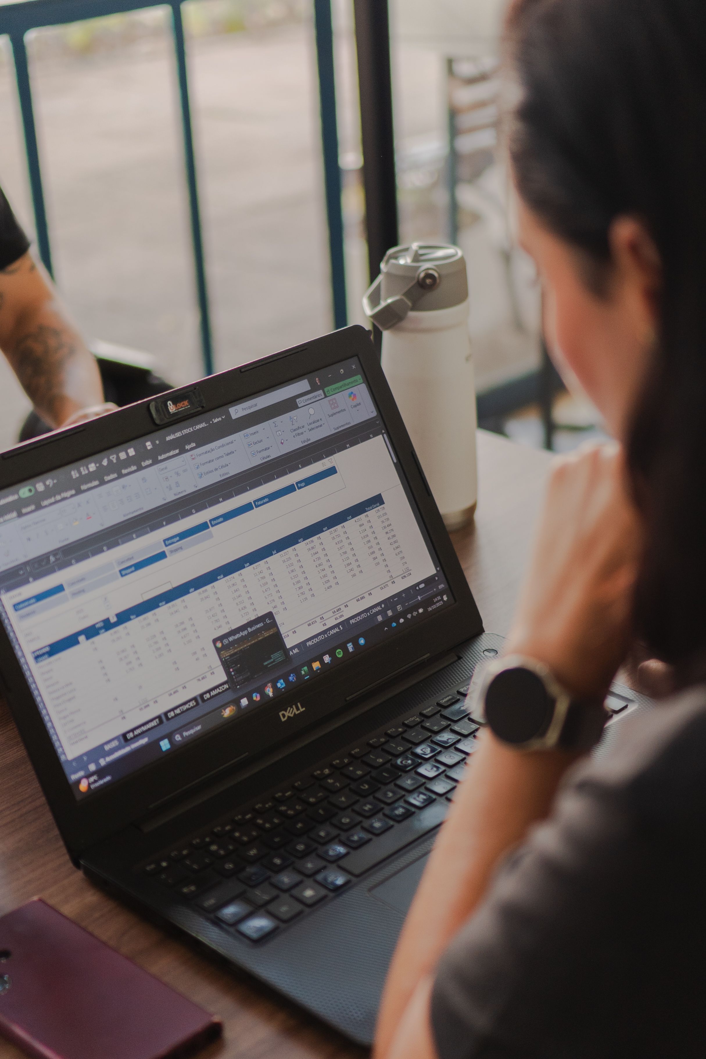 A spreadsheet being reviewed as part of a business software consultancy engagement